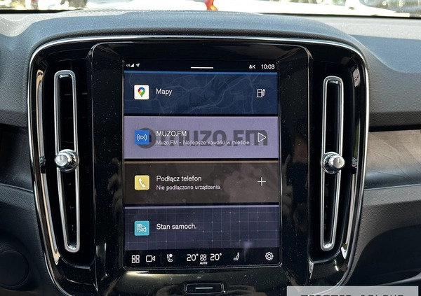 Volvo XC 40 cena 199900 przebieg: 9100, rok produkcji 2022 z Kościerzyna małe 562